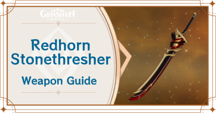 Genshin Impact - Redhorn Stonethresher Claymore