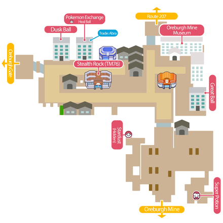 Oreburgh City Pokemon BDSP