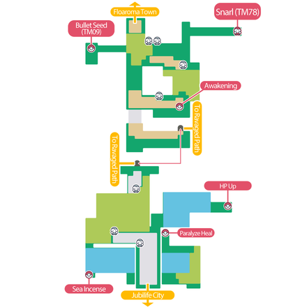 Route 204 Pokemon BDSP