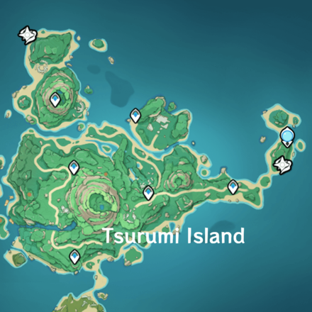 Genshin - Waverider Waypoint - Tsurumi Island Locations