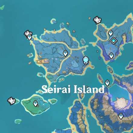 Genshin - Waverider Waypoint - Seirai Island Locations