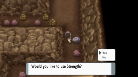 Pokemon BDSP Push Boulders with Strength