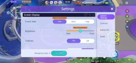 Pokemon UNITE - Tap the Surrender Button