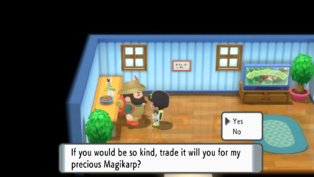 Pokemon BDSP Magikarp Trade Route 226