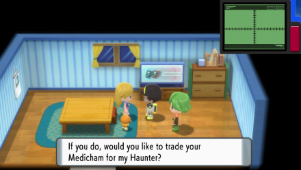 Pokemon BDSP Haunter Trade Snowpoint City