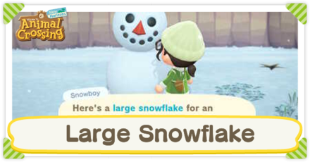 Animal Crossing: New Horizons (ACNH) - Large Snowflake