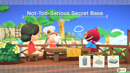 Rasher Theme Name and Required Furniture