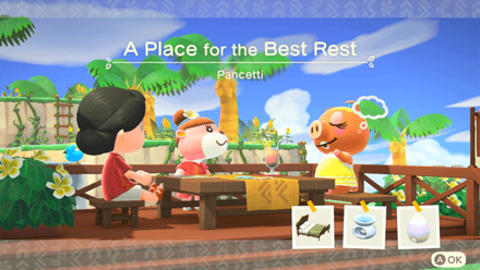 Pancetti Theme Name and Required Furniture