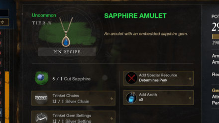 New World - Craft Tier 3 Trinkets