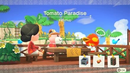 Ketchup Theme Name and Required Furniture