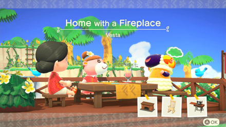 Vesta Theme Name and Required Furniture