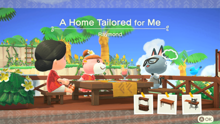 Raymond Theme Name and Required Furniture