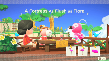 Flora Theme Name and Required Furniture