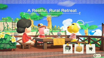 Benjamin Theme Name and Required Furniture