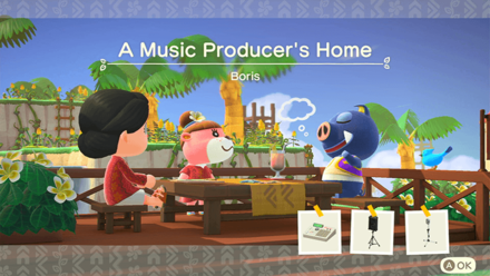 Boris Theme Name and Required Furniture