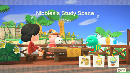 Nibbles Theme Name and Required Furniture