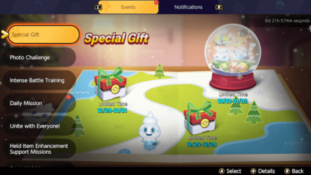 Pokemon UNITE - Just Log In to the Game to Get Special Gifts
