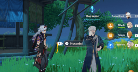 Genshin - Energy Fruition - 1 - Talk to Hosseini