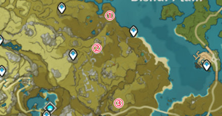 Genshin - Energy Amplifier Fruition Act 1 - All places of interest