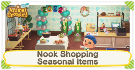 ACNH - List of Nook Shopping Seasonal Items
