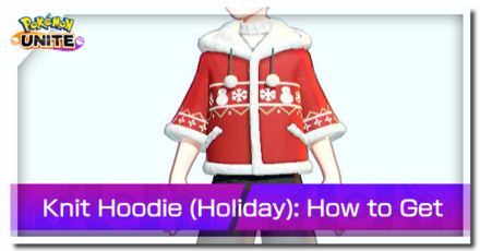 Pokemon UNITE - Knit Hoodie (Holiday) Top Image