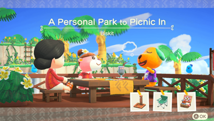 Biskit Theme Name and Required Furniture