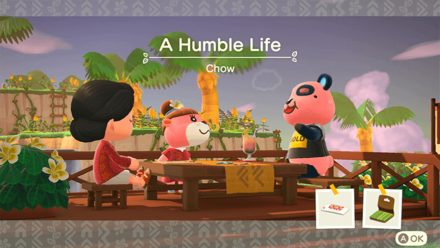 Chow Theme Name and Required Furniture