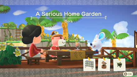 Dora Theme Name and Required Furniture