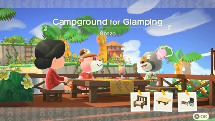 Gonzo Theme Name and Required Furniture