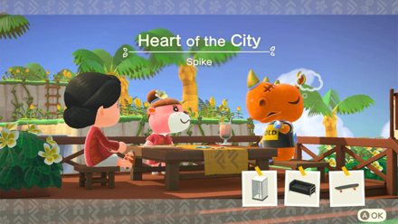 Spike Theme Name and Required Furniture