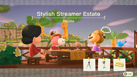 Maddie Theme Name and Required Furniture