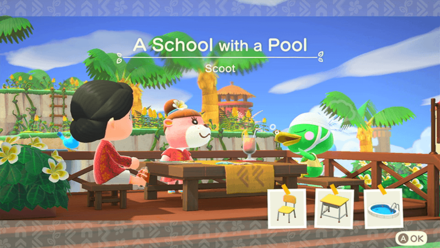 Scoot Theme Name and Required Furniture