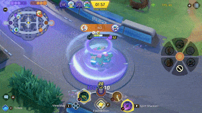 Pokemon UNITE - Decidueye Recalling to Base