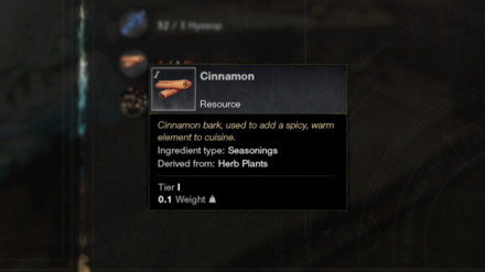 New World - Gather Cinnamon