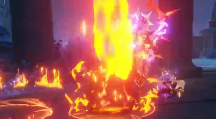 Abyss Lector Fathomless Flames Attack 1