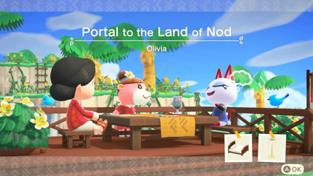 Olivia Theme Name and Required Furniture