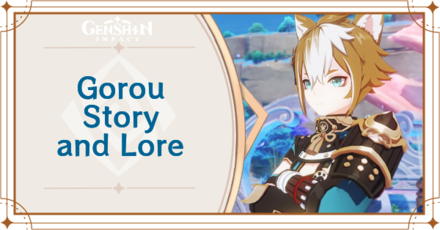 Genshin Impact - Gorou Story and Profile