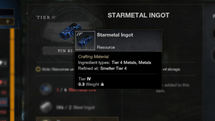 New World - Craft Starmetal Ingots