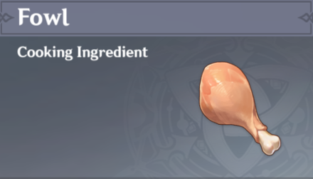 Genshin Impact - How to Get Fowl and Effects