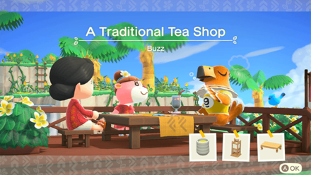 Buzz Theme Name and Required Furniture