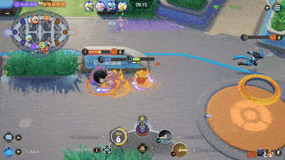 Pokemon UNITE - Tsareena Defeating Gengar Using Rapid Spin