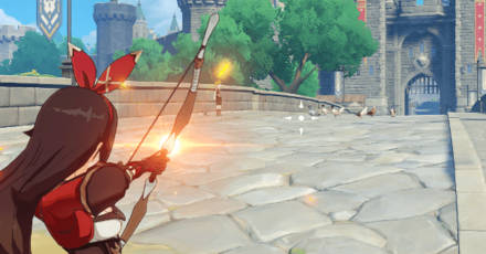 Genshin - Fowl - Recommended Farming Areas - Bridge of Mondstadt Near Timmie