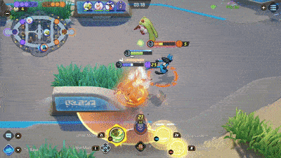 Pokemon UNITE - Tsareena Defeating Lucario Using Queen Ascendant