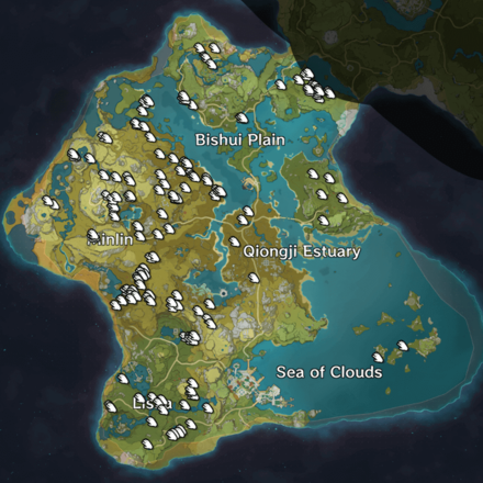 Genshin - Raw Meat Locations in Liyue