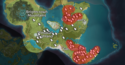 Genshin - Sunsettia Farming Route