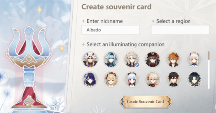 Genshin - How to Create an Enchancted Journey Souvenir Card