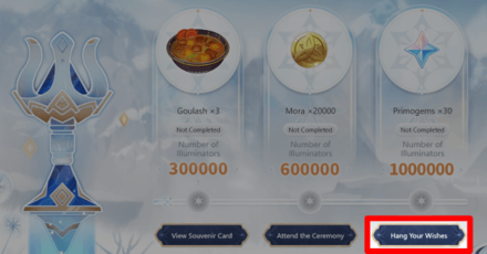 Genshin - Hang Your Wishes Button