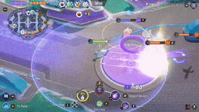 Pokemon UNITE - Dragonite Using Twister on Talonflame