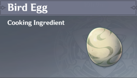 Genshin Impact - How to Get Bird Egg and Effects