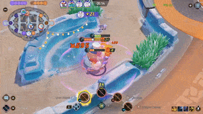 Pokemon UNITE - Dragonite Using Draco Impact to Survive